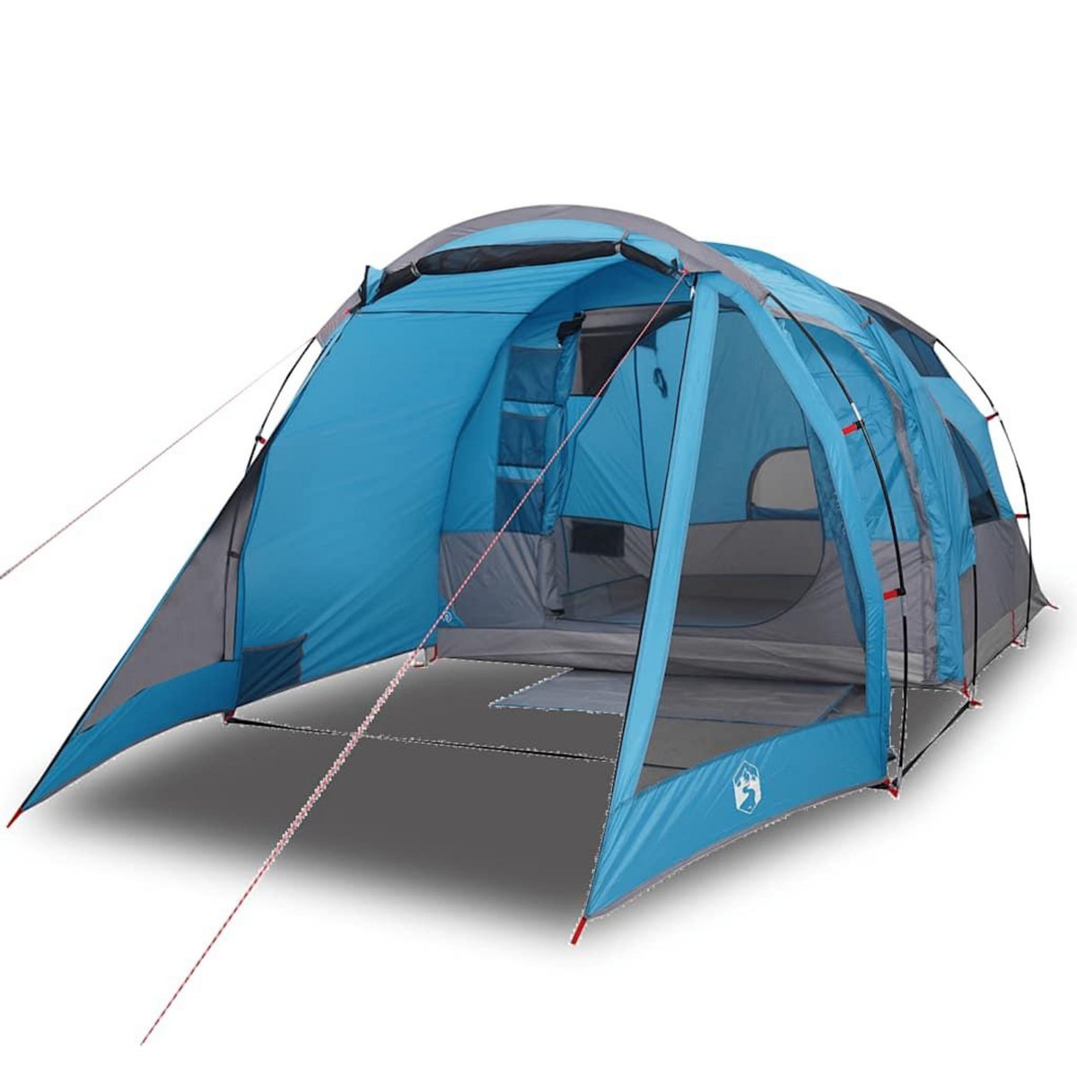 VIDAXL Tente de camping tunnel 4 personnes bleu impermeable