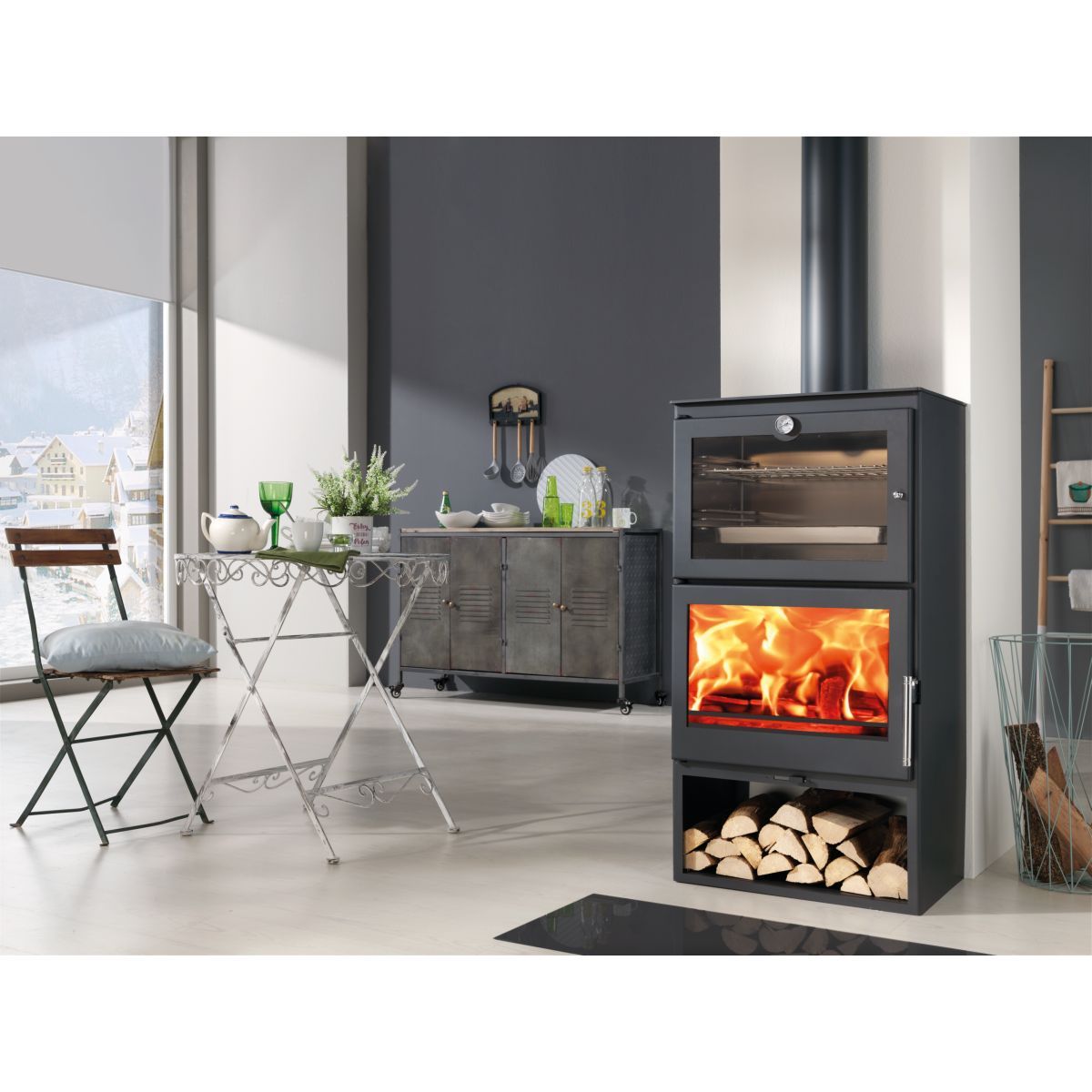PANADERO Poêle à bois GOURMET EcoDesign 7 KW