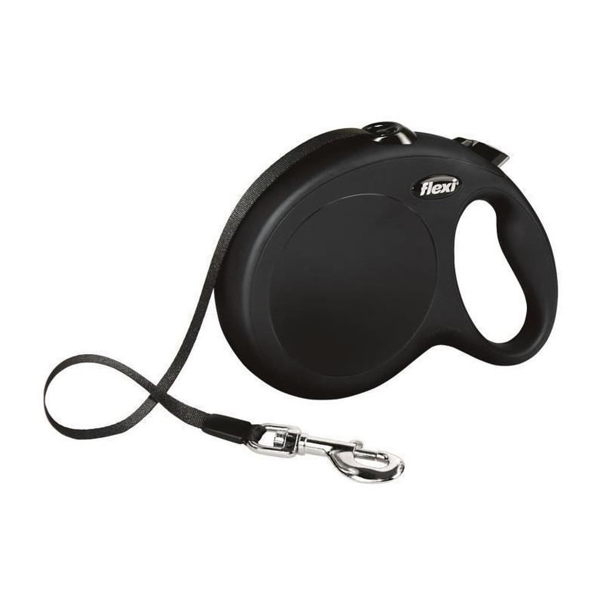 Flexi FLEXI New Classic Laisse sangle - L : 8 m - Noir - Pour chien