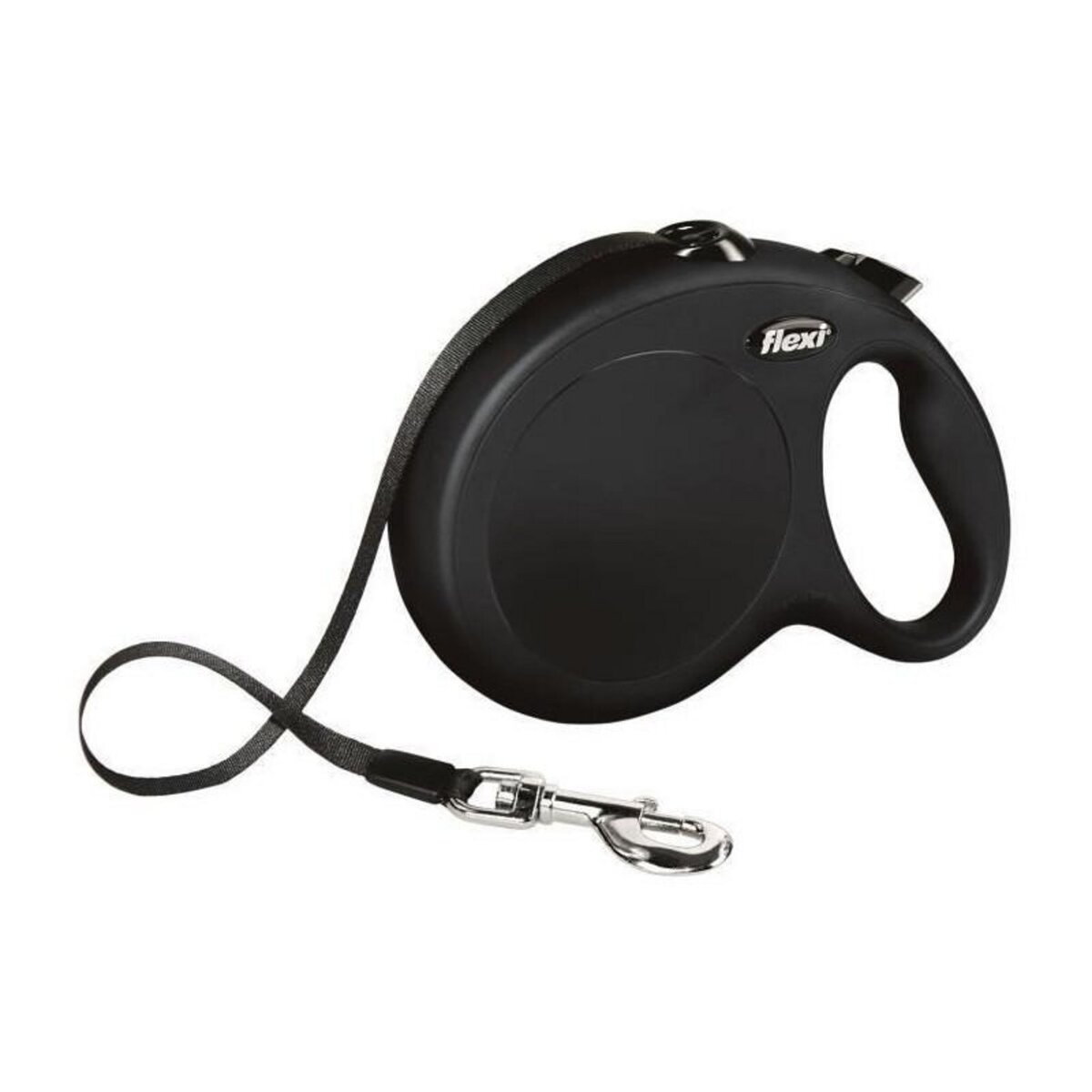 Flexi FLEXI New Classic Laisse sangle - L : 8 m - Noir - Pour chien