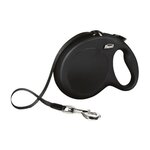Flexi FLEXI New Classic Laisse sangle - L : 8 m - Noir - Pour chien