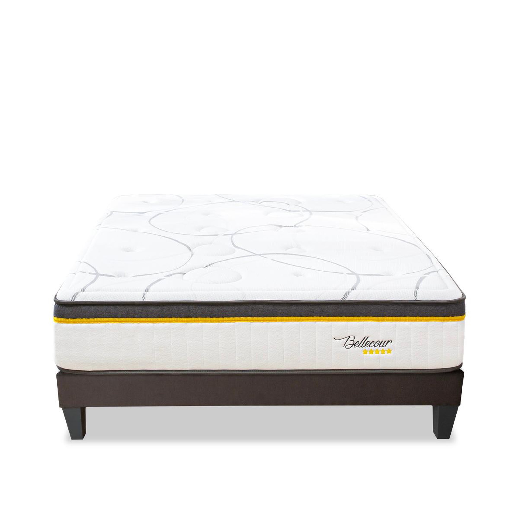 Voir la diapositive 1 : BELLECOUR Bellecour literie | ensemble bellecour 3.0 | matelas ressorts ensachés + sommier bois