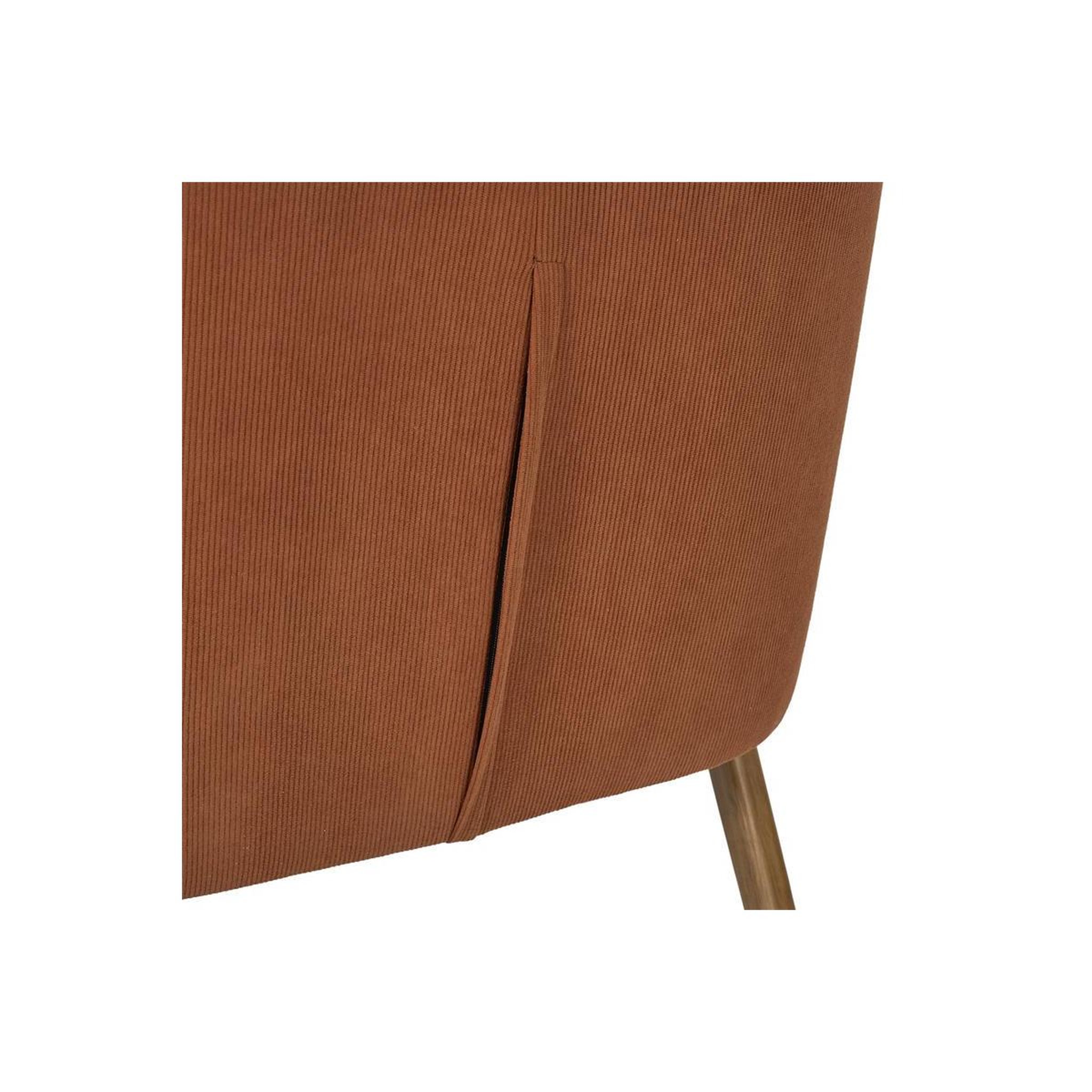 Voir la diapositive 6 : The Home Deco Factory Fauteuil design côtelé  jules  72cm terracotta