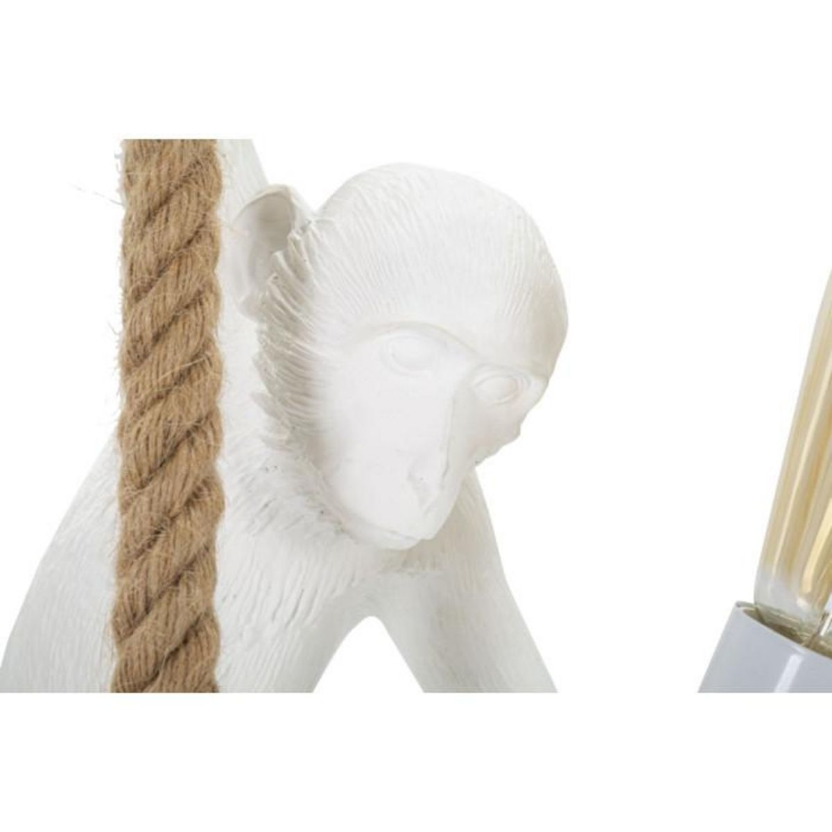 Paris Prix Lampe Suspension en Résine  Singe  60cm Blanc