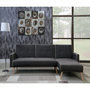 Voir la diapositive 2 : Habitat et Jardin Canapé d'angle convertible et réversible  Jules  - 3 places - Gris