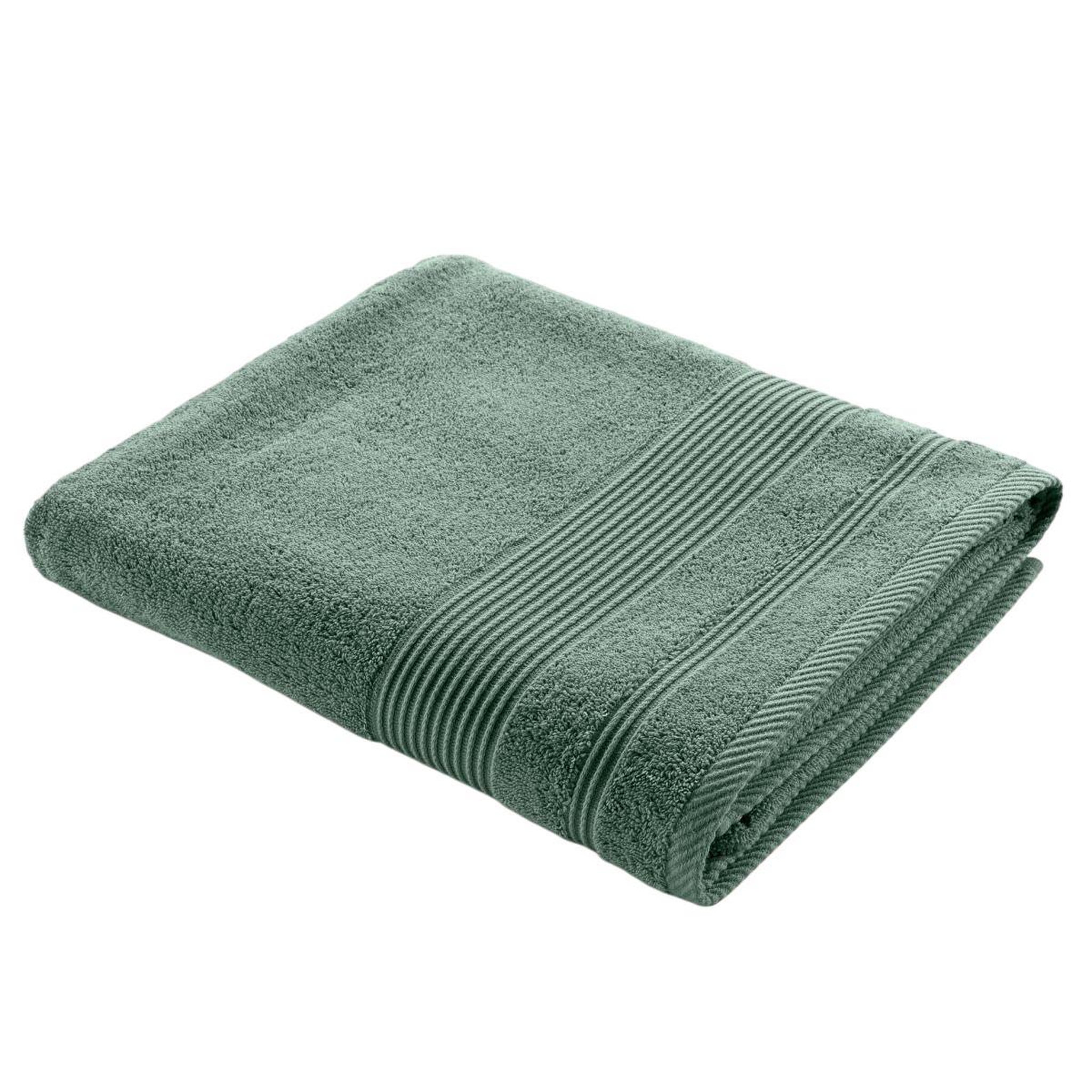 Douceur d'Intérieur Drap de bain  tendresse  90x150cm vert cèdre