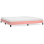 Voir la diapositive 2 : VIDAXL Cadre de lit sans matelas rose 200x200 cm velours