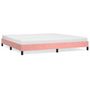 Voir la diapositive 2 : VIDAXL Cadre de lit sans matelas rose 200x200 cm velours