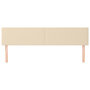 Voir la diapositive 3 : VIDAXL Tetes de lit 2 pcs Creme 100x5x78/88 cm Tissu