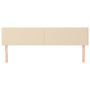 Voir la diapositive 3 : VIDAXL Tetes de lit 2 pcs Creme 100x5x78/88 cm Tissu