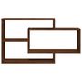 Voir la diapositive 3 : VIDAXL Etagere murale Chene marron 104x20x58,5 cm Bois d'ingenierie