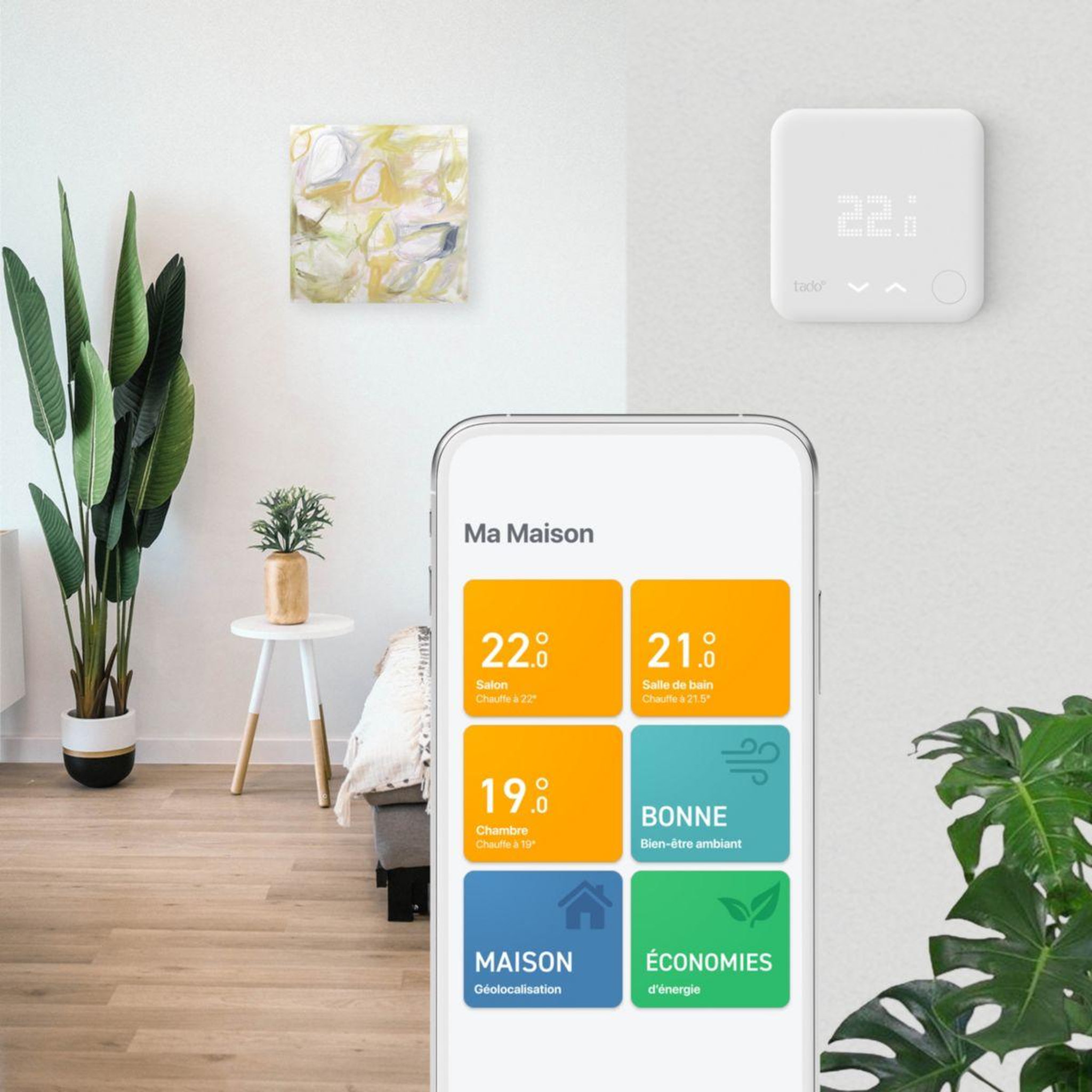 Voir la diapositive 2 : Tado Thermostat connecté Intelligent sans fil -Kit demarrage V3+