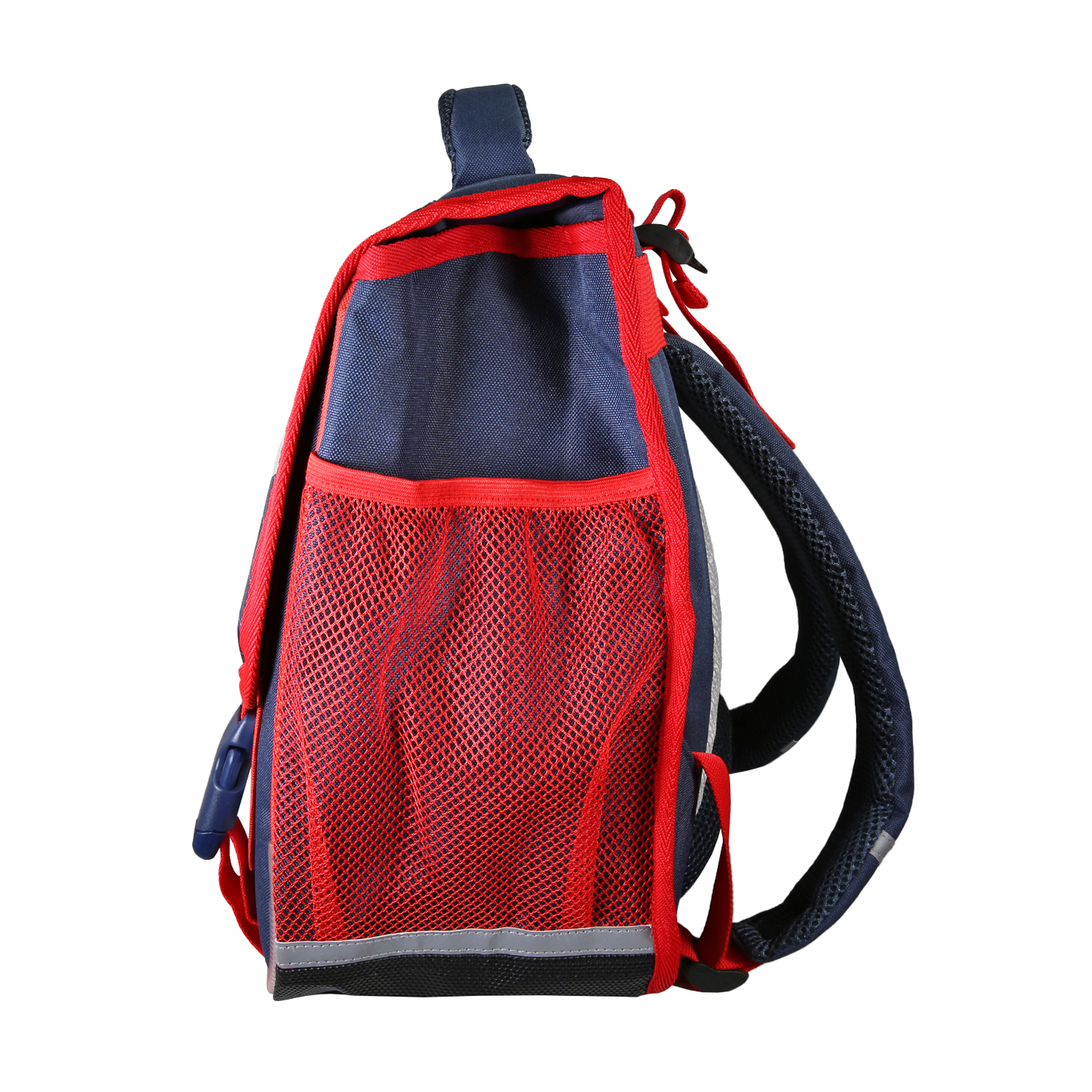 Voir la diapositive 3 : Bagtrotter Phileas – cartable scolaire 38 cm voiture – bleu et rouge – garçon – 2 compartiments