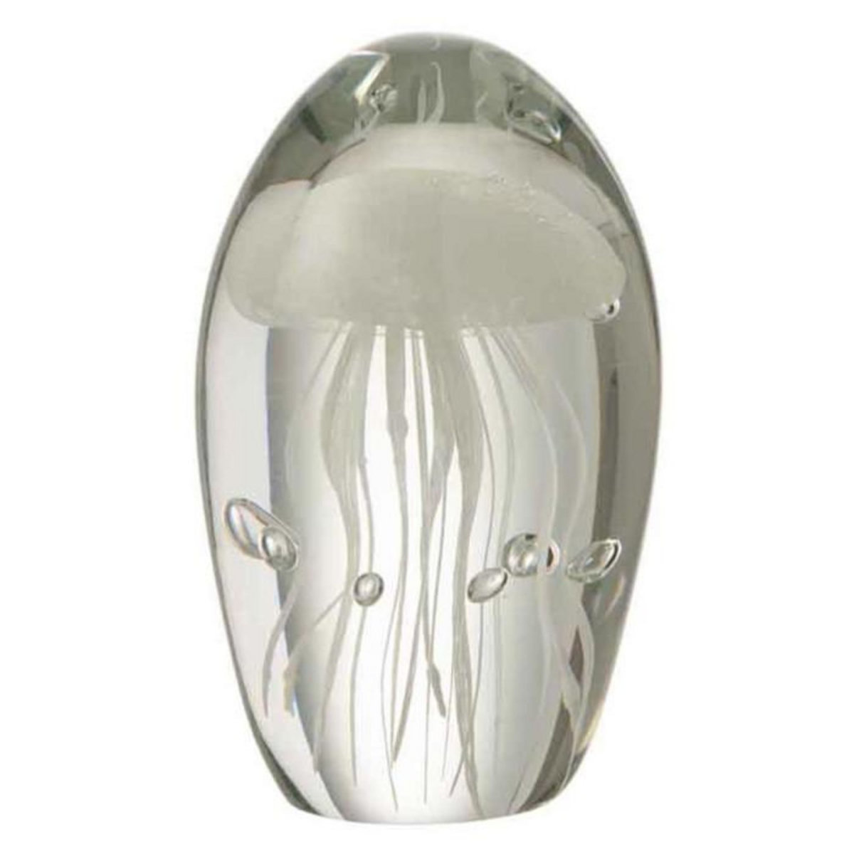 Paris Prix Presse-Papier en Verre  Petite Méduse  12cm Blanc