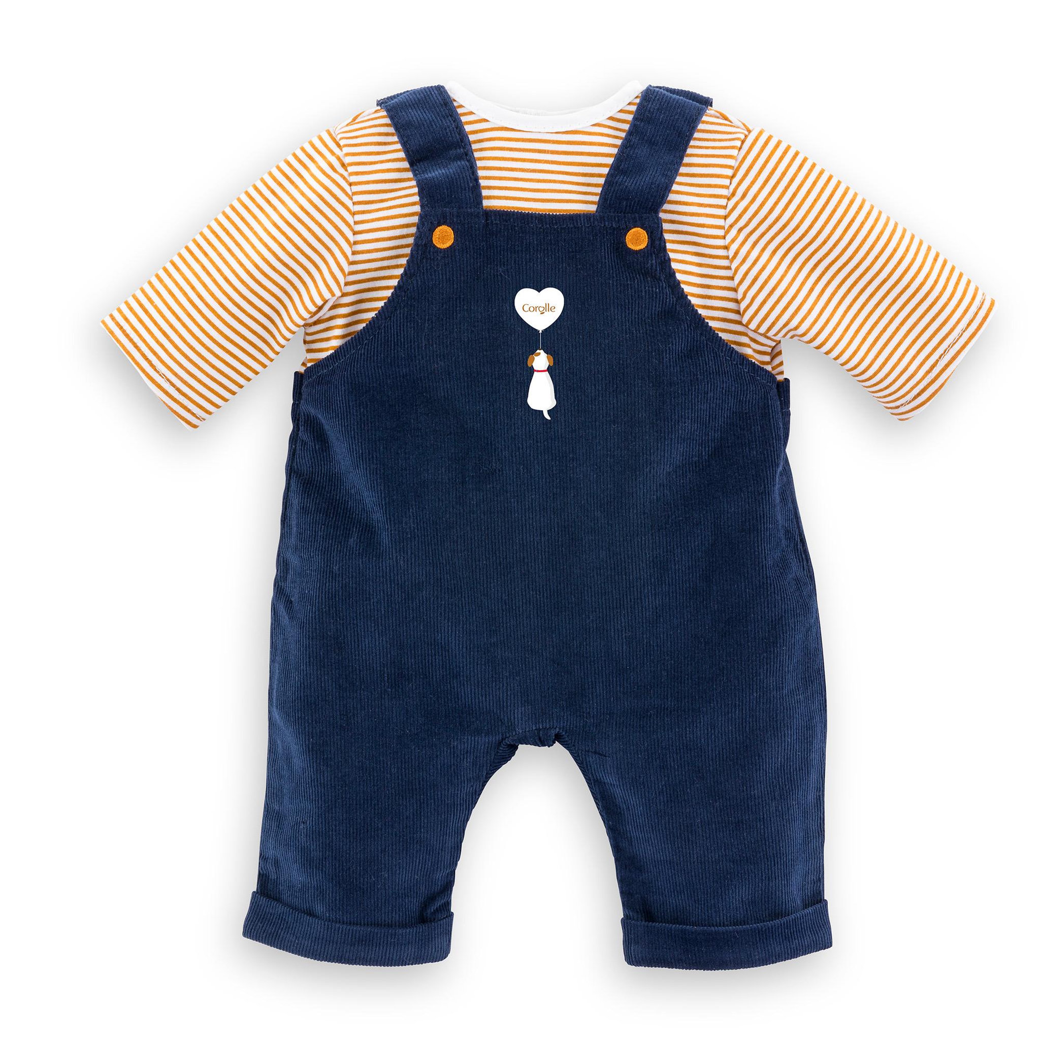Corolle T-Shirt et Salopette Marine pour poupon 42 cm