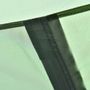 Voir la diapositive 6 : OUTSUNNY Tente de camping 4-5 personnes montage instantanée pop-up 2 portes enroulables 4 fenêtres dim. 2,63L x 2,2l x 1,23H m fibre verre polyester PE vert gris