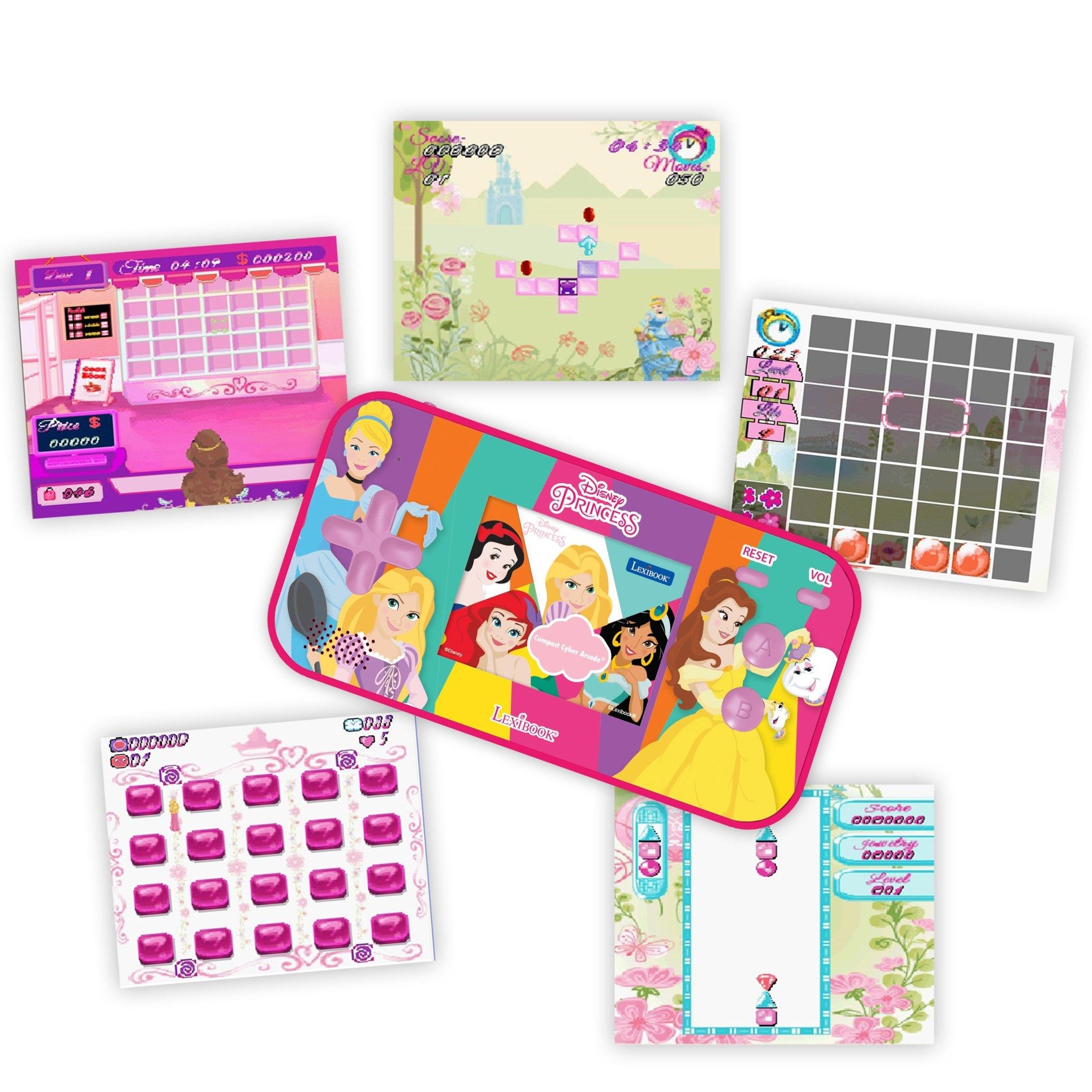 Voir la diapositive 3 : Lexibook Console de jeux portable couleur Disney Princesse Cyber Arcade Pocket