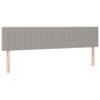Voir la diapositive 4 : VIDAXL Tete de lit a LED Gris clair 160x5x78/88 cm Tissu
