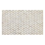 Wenko Tapis de salle de bain design Bamboo - L. 50 x l. 80 cm - Blanc