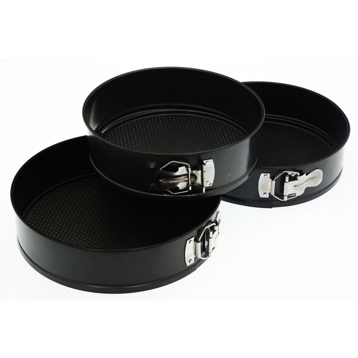 SECRET DE GOURMET Lot de 3 moules à manqué à charnière