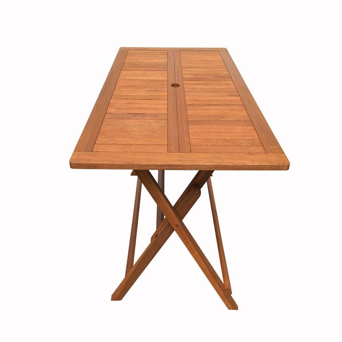 Habitat et Jardin Table pliante bois exotique  Hong Kong  - Maple - 135 x 80 cm - Marron clair