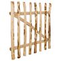 Voir la diapositive 3 : VIDAXL Portillon simple de cloture Bois de noisetier 100x90 cm