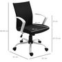 Voir la diapositive 3 : VINSETTO Chaise de bureau ergonomique hauteur réglable pivotante 360° piètement acier blanc lin noir