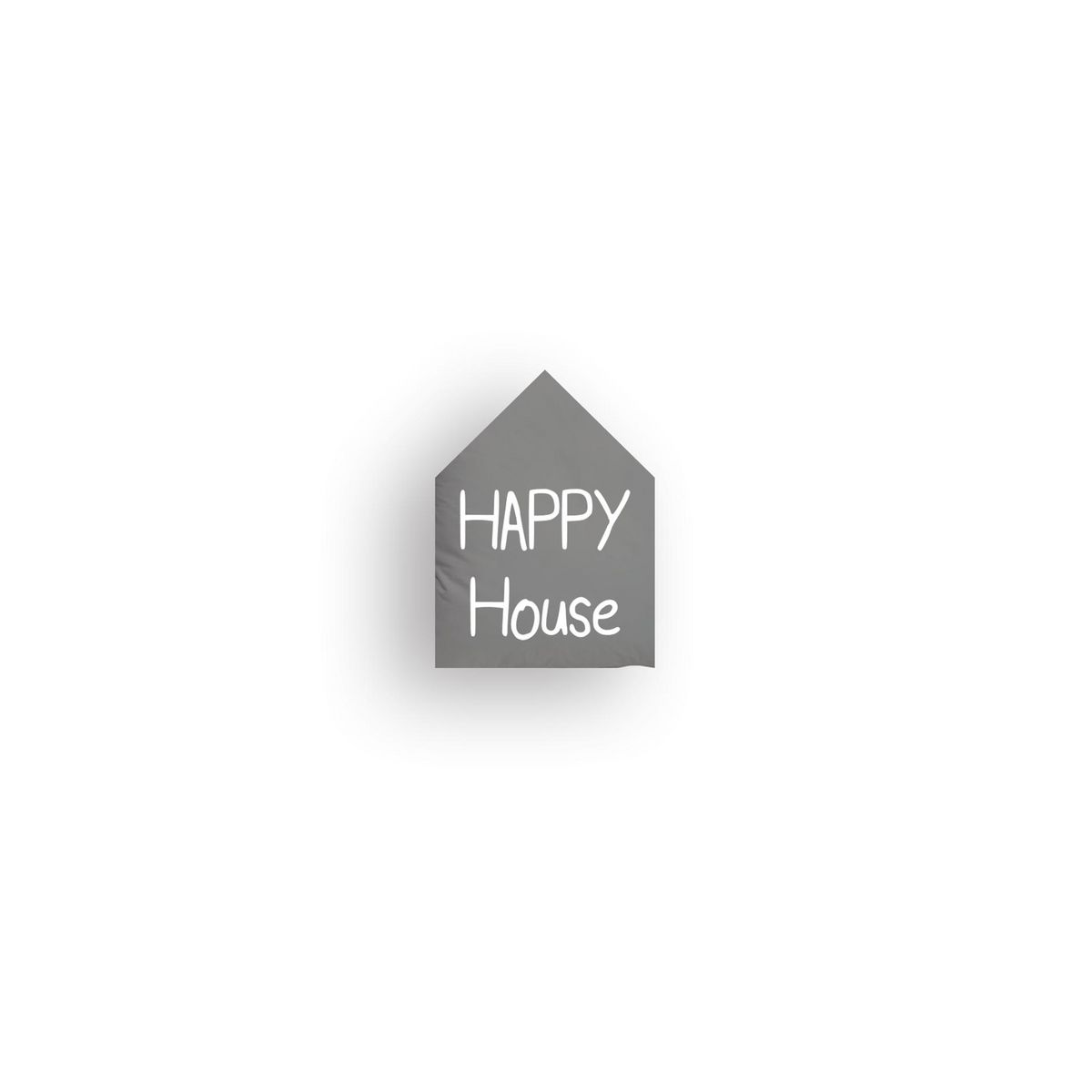 Coussin coton forme maison HAPPY HOUSE
