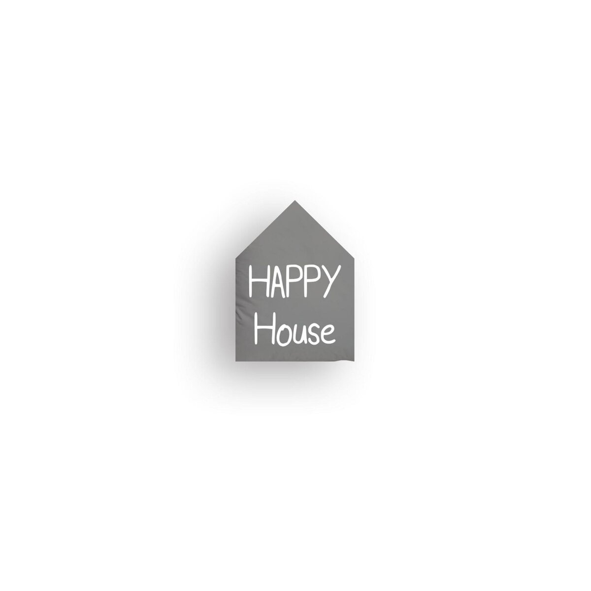 Coussin coton forme maison HAPPY HOUSE