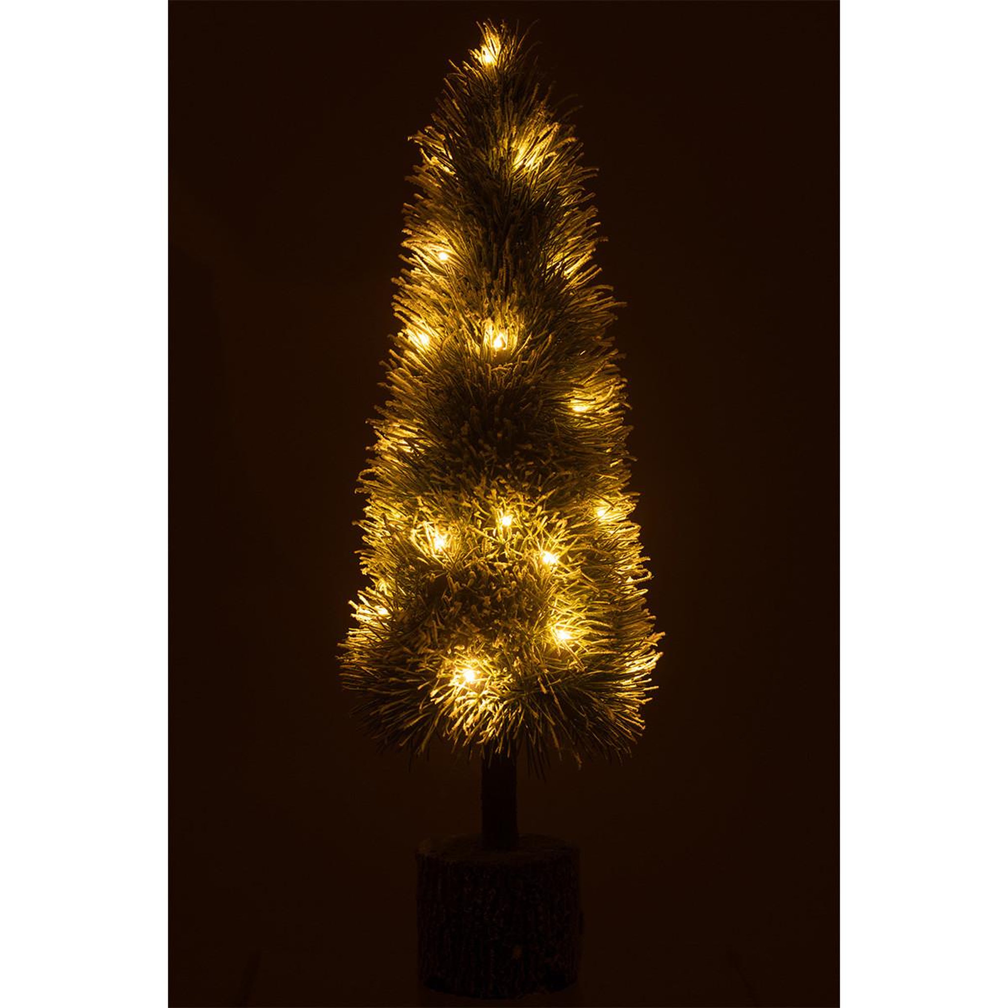 Voir la diapositive 3 : J-LINE Sapin de noël déco à led  russell  75cm vert