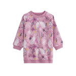 Petit Béguin Robe enfant en molleton Louisa. Coloris disponibles : Rose