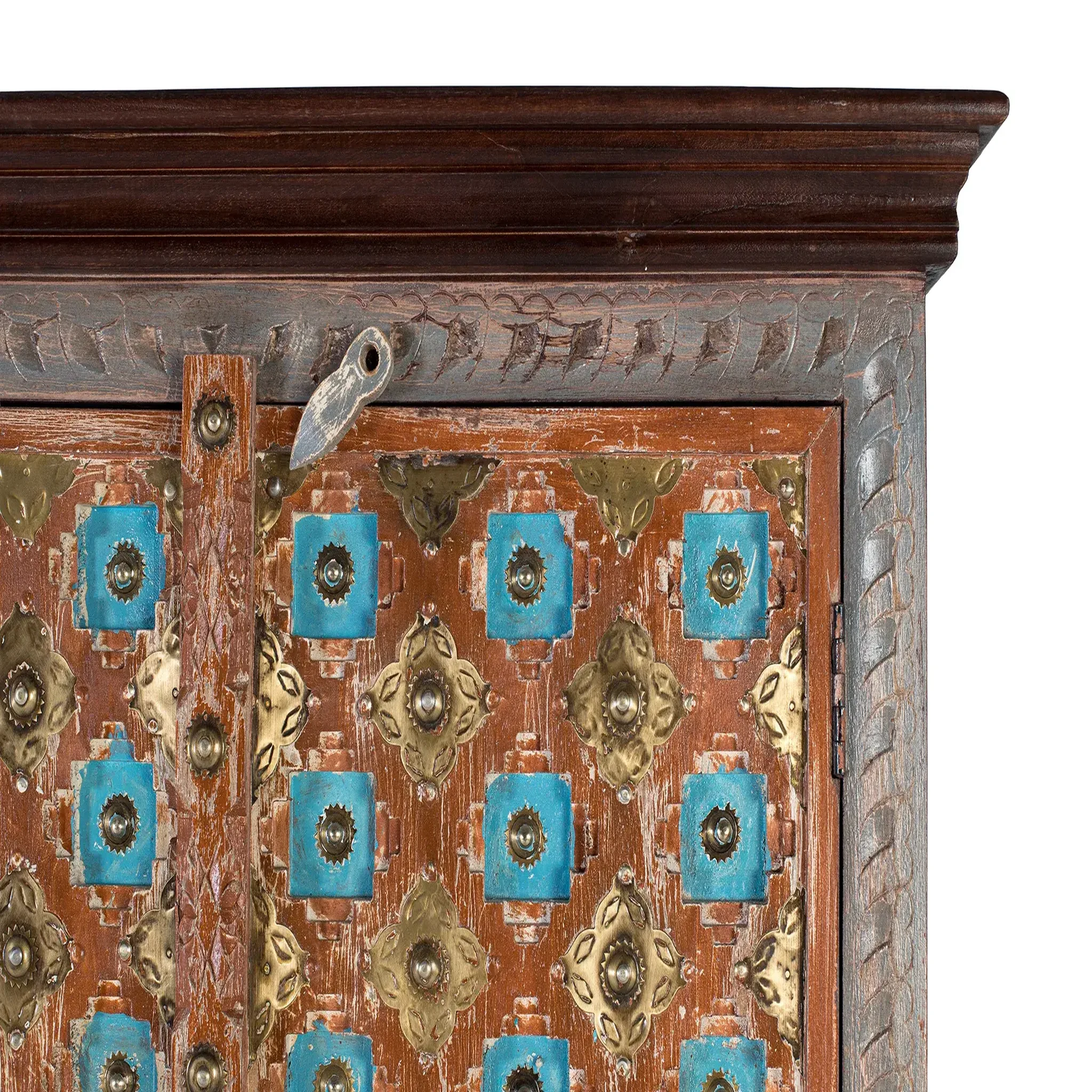 Voir la diapositive 4 : GINER Y COLOMER SL Armoire en bois de manguier 90cm style rustique vintage