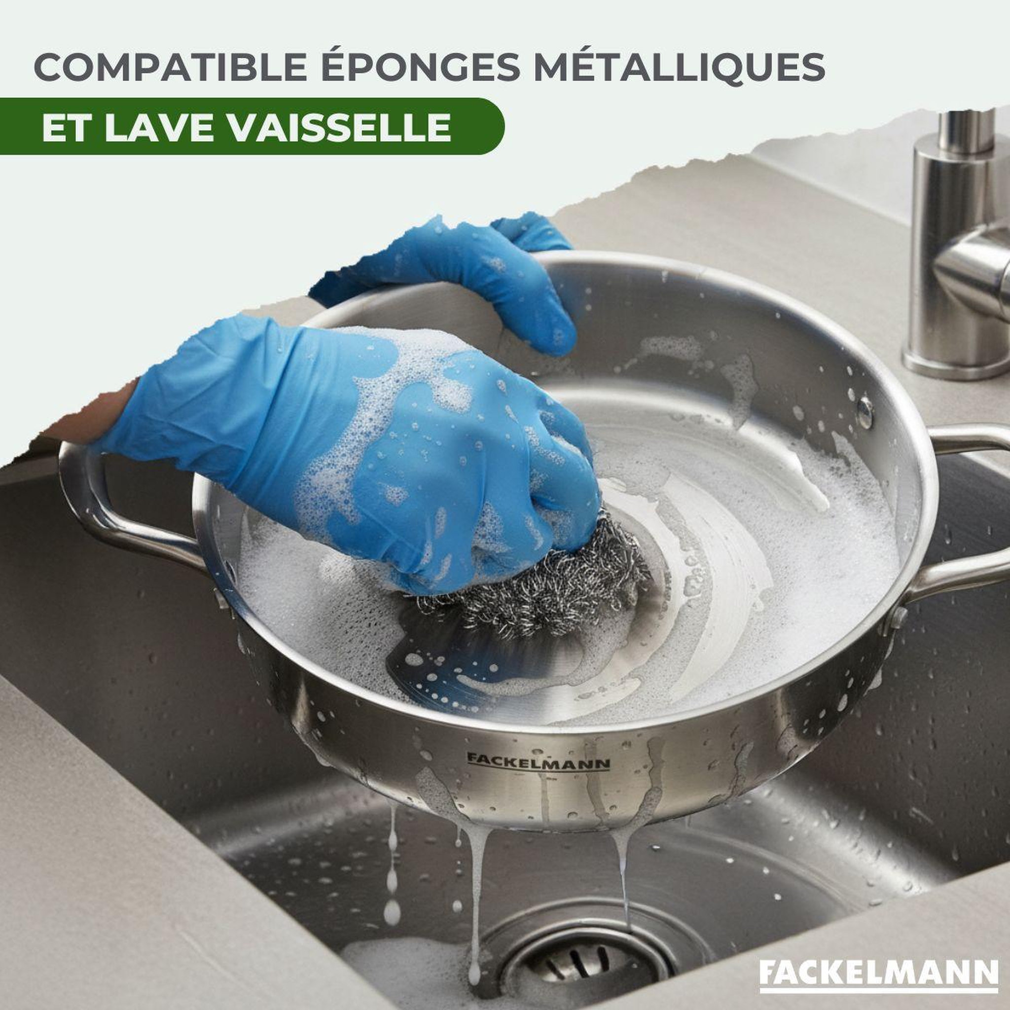 Voir la diapositive 6 : Fackelmann Sautoir 28 cm en inox 18/10 triply fackelmann vita3