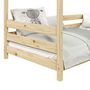 Voir la diapositive 5 : IDIMEX Lit cabane FINA 90 x 190 cm, en pin massif