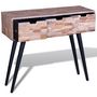 Voir la diapositive 3 : VIDAXL Table console avec 3 tiroirs Bois de teck recycle