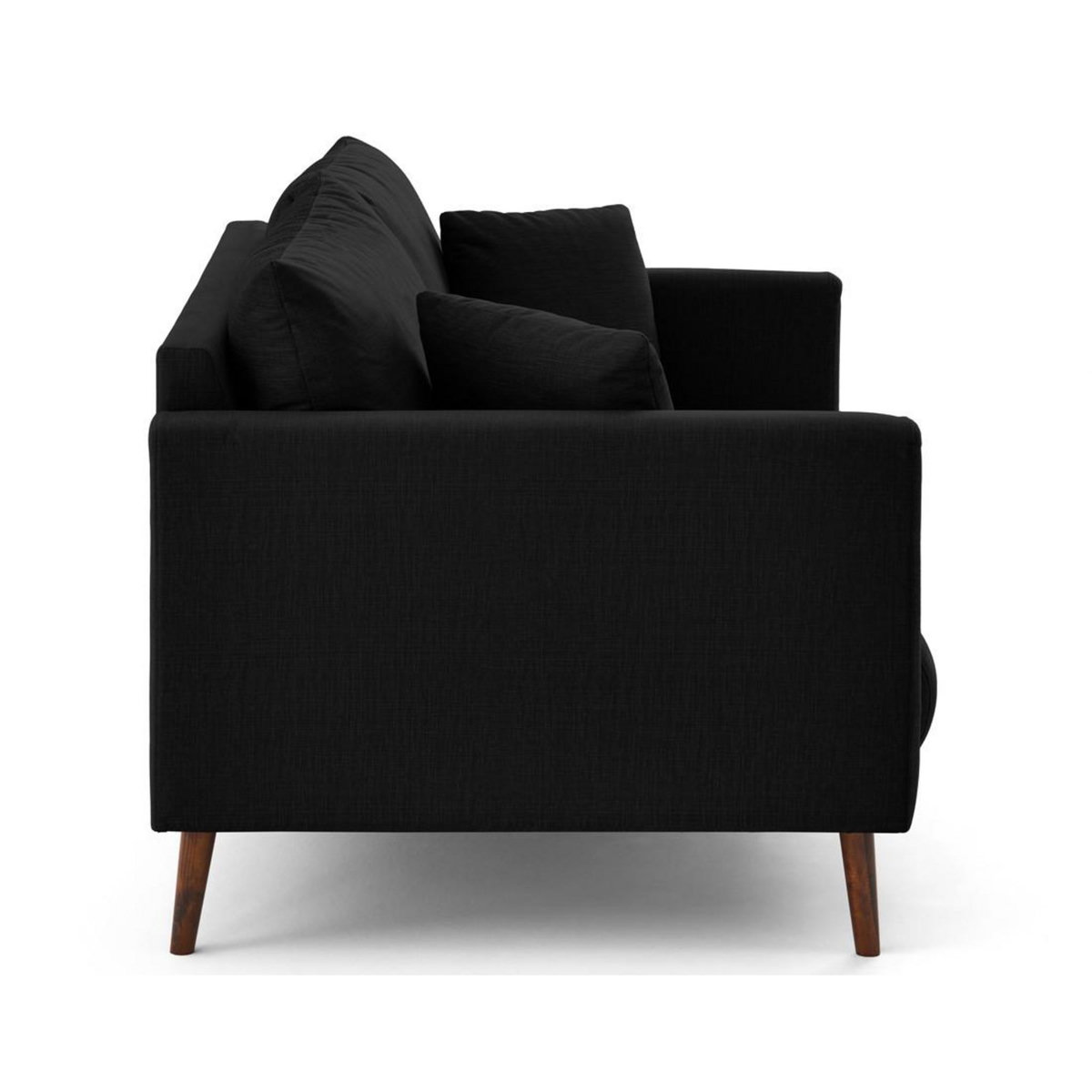 LISA DESIGN Ostrava - canapé droit 2 places en velours pieds en bois