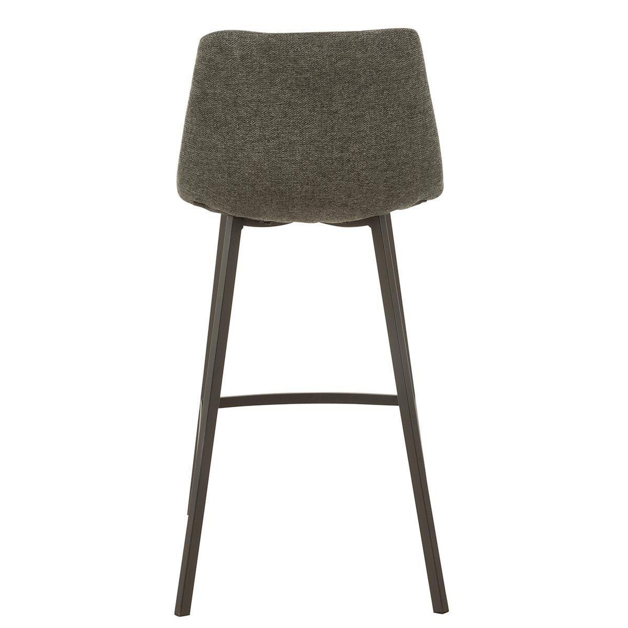 Voir la diapositive 4 : J-LINE Chaise de Bar Design  Stéphane  95cm Gris Foncé