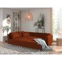 Voir la diapositive 3 : LISA DESIGN Rune - canapé d'angle - avec pouf d'appoint - 4 places - style scandinave - gauche
