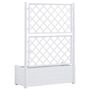 Voir la diapositive 5 : VIDAXL Jardiniere avec treillis 100x43x142 cm PP Blanc