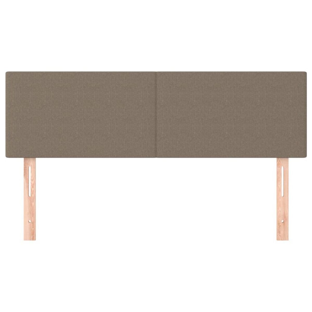 VIDAXL Tetes de lit 2 pcs Taupe 72x5x78/88 cm Tissu