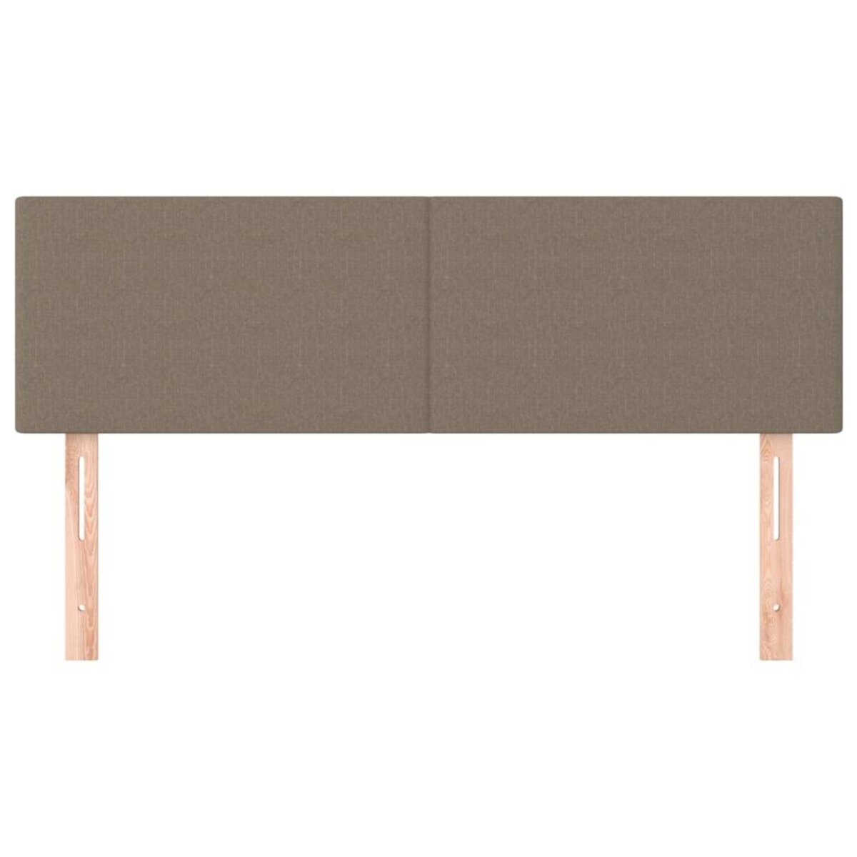 VIDAXL Tetes de lit 2 pcs Taupe 72x5x78/88 cm Tissu