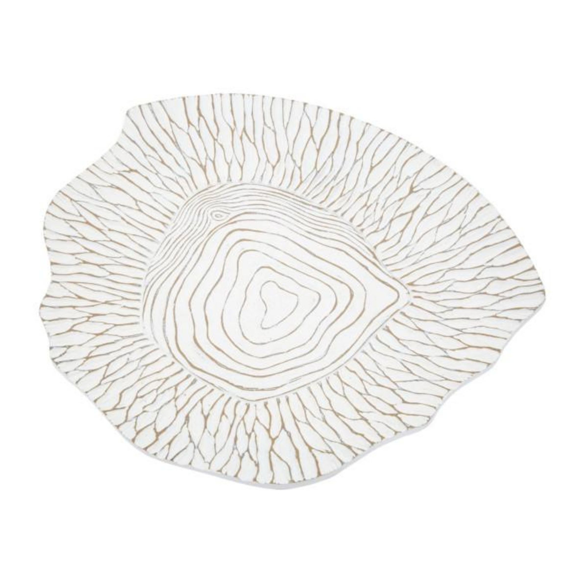 Paris Prix Vide-Poche Design en Polyresine  Terra  37cm Blanc