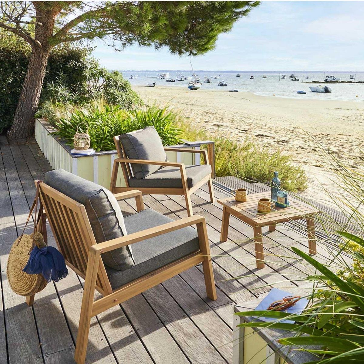 HESPERIDE Salon de jardin duo Tiwi - 2 places