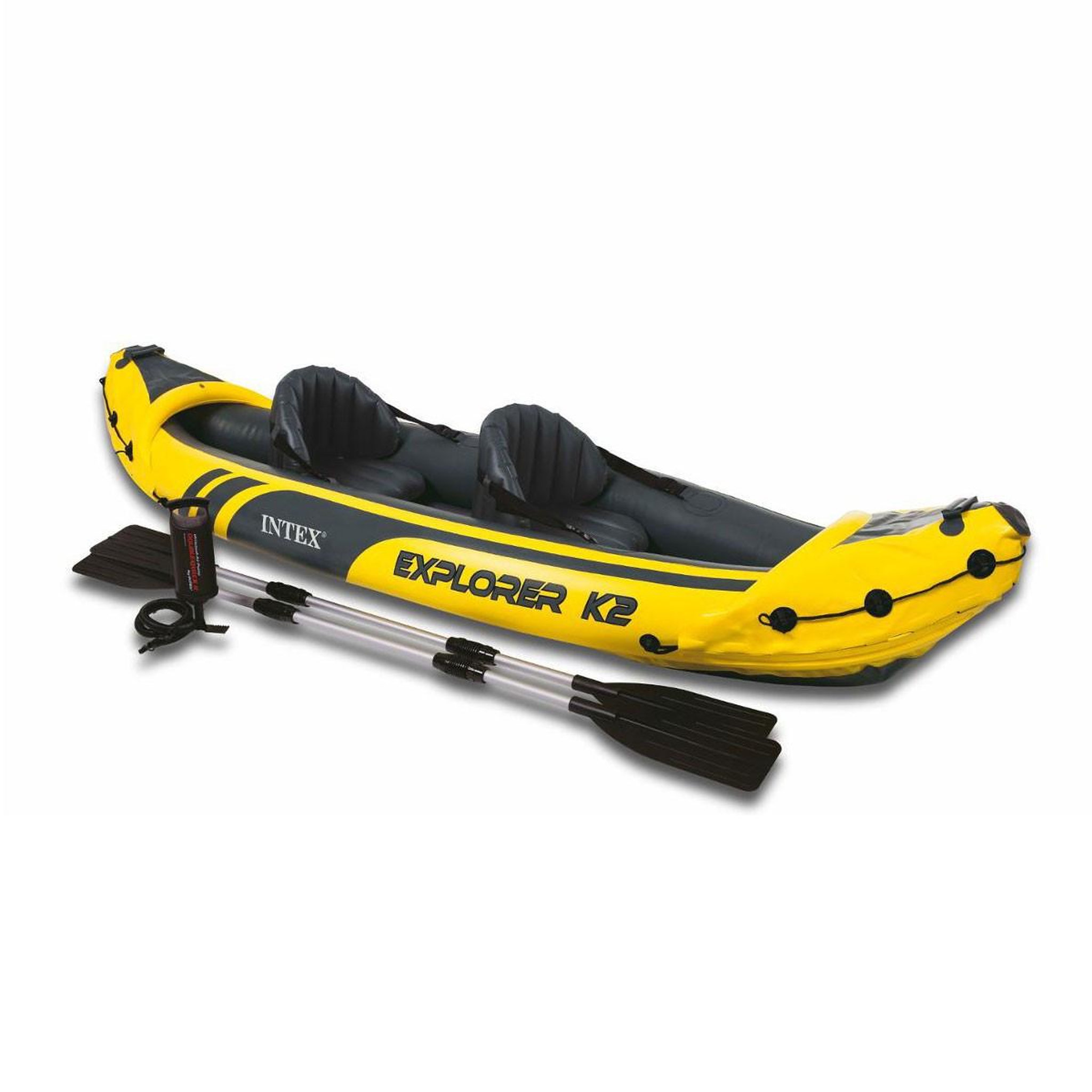 INTEX Canoë 2 places  explorer k2  312cm jaune & bleu
