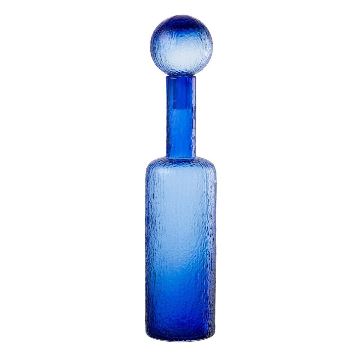Paris Prix Bouteille Déco en Verre  Spiaggia  56cm Bleu