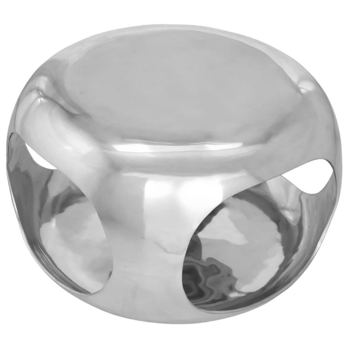 VIDAXL Table basse aluminium 50x50x30 cm argente