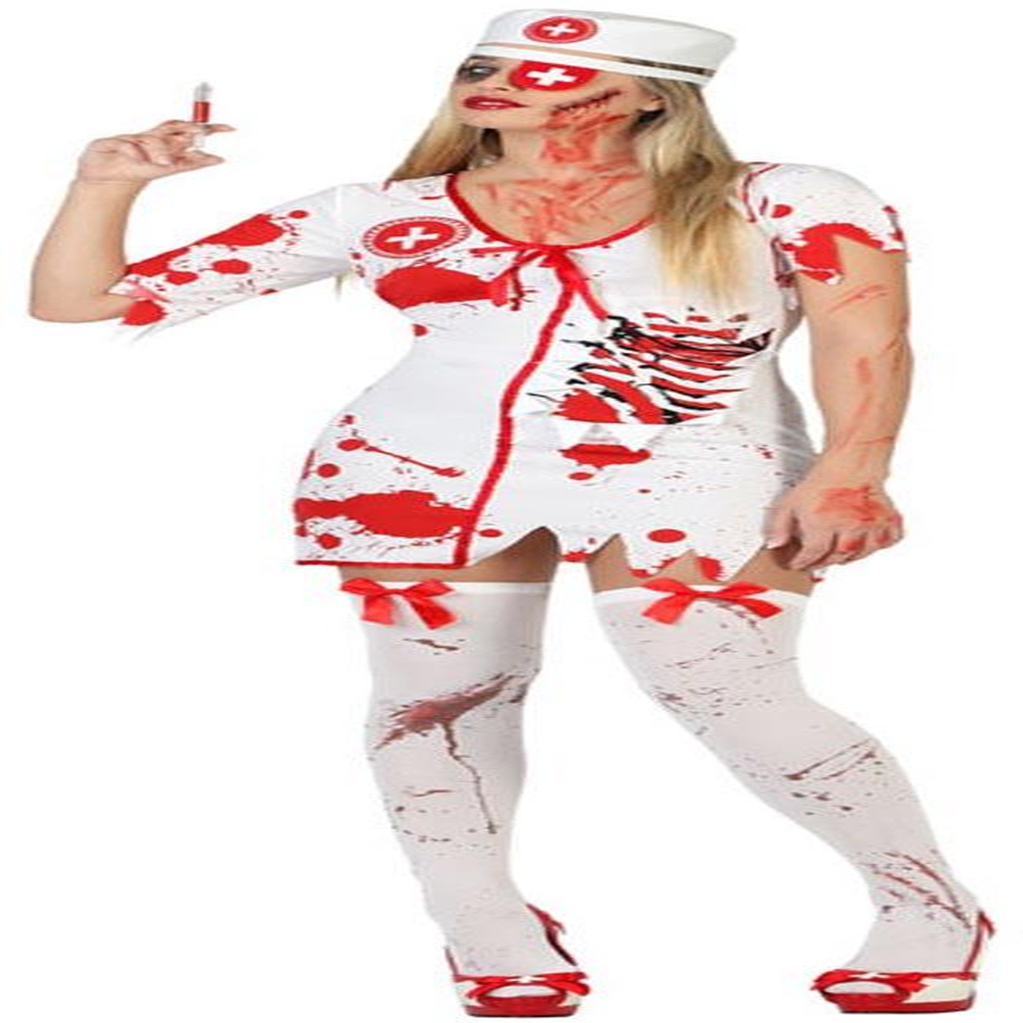 ATOSA Déguisement Infirmière Zombie - Adulte - M/L