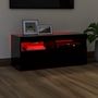 Voir la diapositive 5 : VIDAXL Meuble TV avec lumieres LED noir 90x35x40 cm