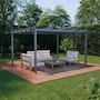Voir la diapositive 2 : SWEEEK Pergola aluminium - Isla 3x4m - Tonnelle idéale pour votre terrasse, toit rétractable, toile coulissante, structure aluminium