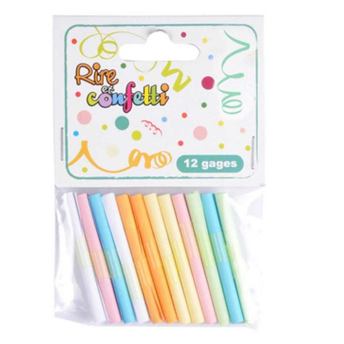 Paris Prix Lot de 12 Gages  Papier  Multicolore